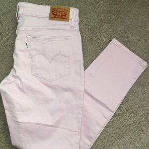 Levi's Women's High Rise Light Pink Jeans